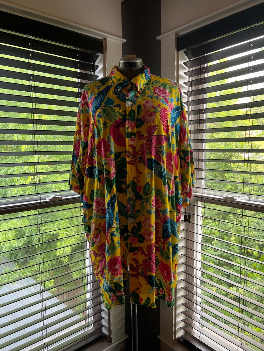 Ralph Lauren Yellow Floral Button-Down Shirt